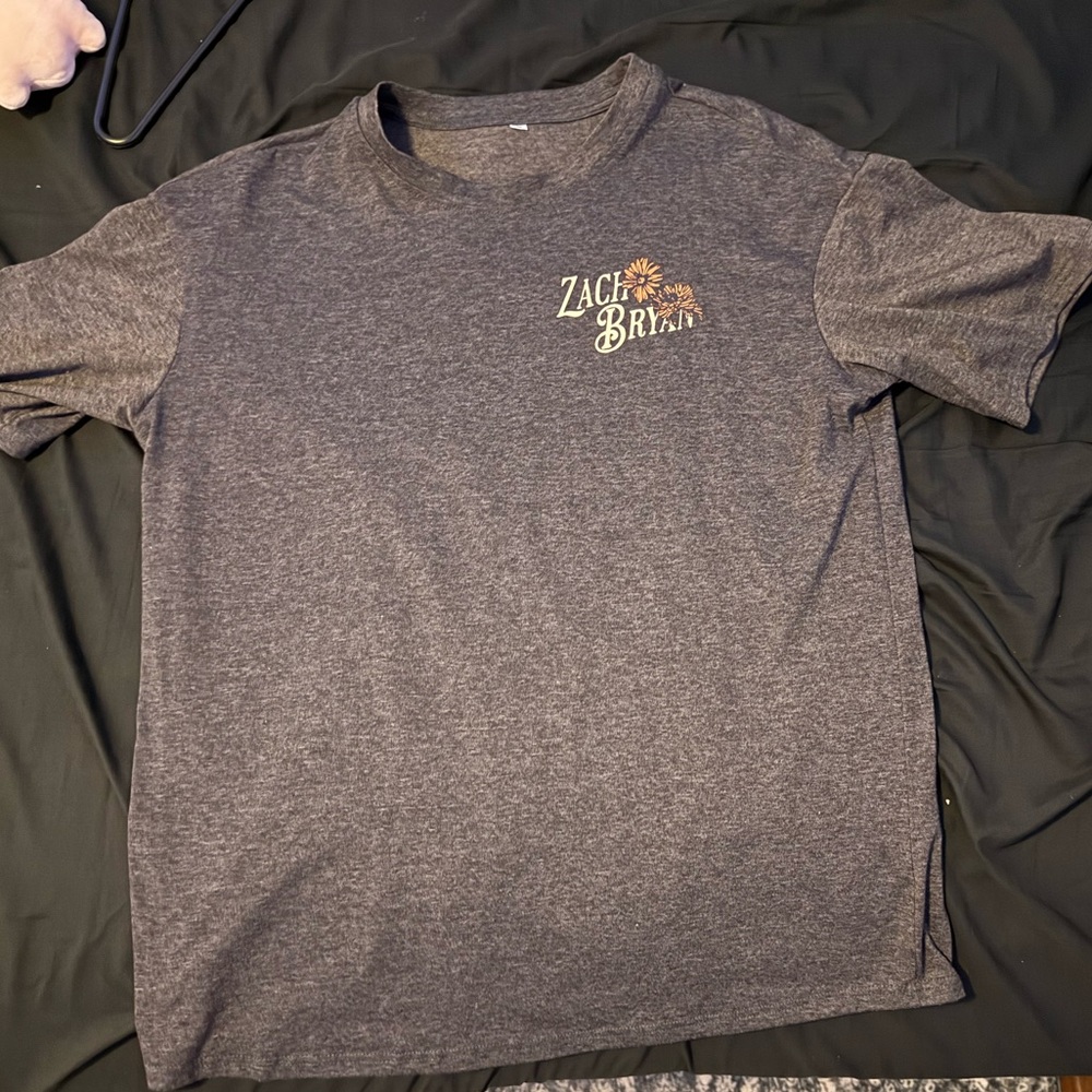 Zach Bryan Grey Tee, Medium/Large